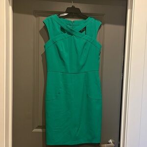 Sandra Darren Green Business Dress